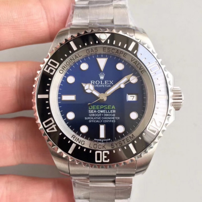 Replica Rolex Sea-Dweller 126660 AR Stainless Steel 904L D-Blue Dial Swiss 3135