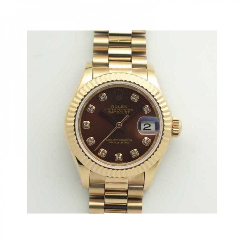 Replica Rolex Lady Datejust 28 279165 28MM BP Rose Gold Chocolate Dial Swiss 2671