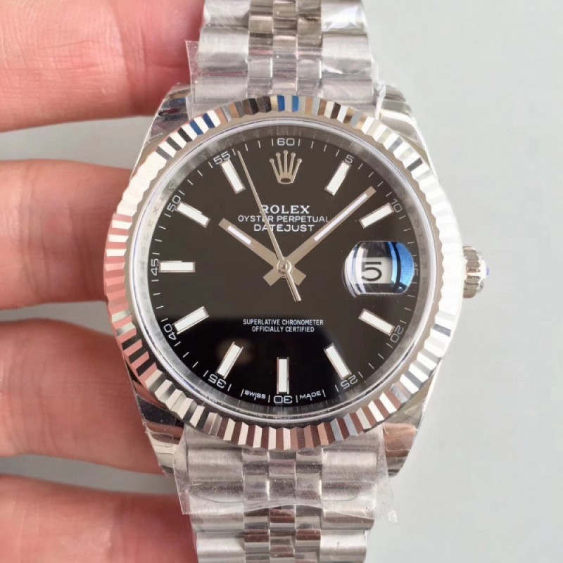 Replica Rolex Datejust II 126334 41MM EW Stainless Steel Black Dial Swiss 3235