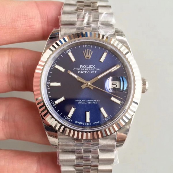 Replica Rolex Datejust II 126334 41MM EW Stainless Steel Blue Dial Swiss 3235