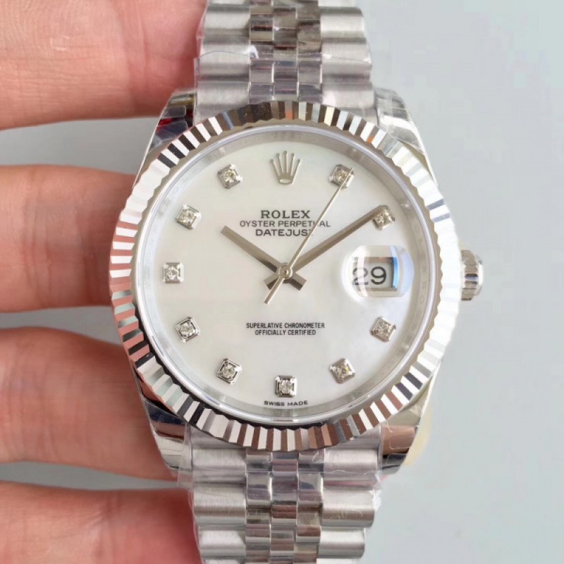 Replica Rolex Datejust II 126334 41MM 2018 EW Stainless Steel Mother Of Pearl Dial Swiss 3235