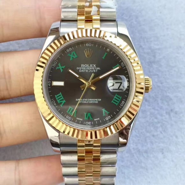 Replica Rolex Datejust II 126333 41MM N Stainless Steel & Yellow Gold Black Dial Swiss 2836-2