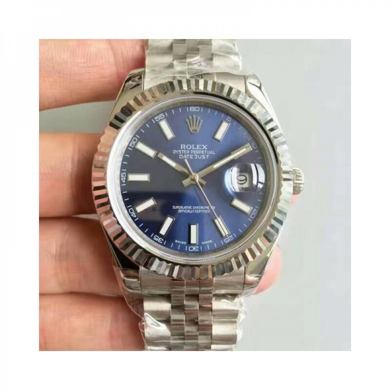 Replica Rolex Datejust II 116334 41MM NF Stainless Steel Blue Dial Swiss 2836-2