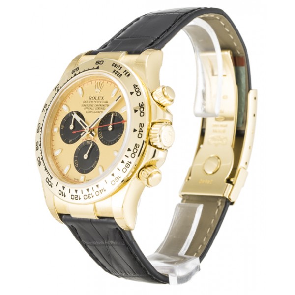 Champagne Dials Rolex Daytona 116518 Fake Watches With 40 MM Gold Cases For Men