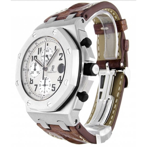 Cream Dials Audemars Piguet Royal Oak Offshore 26170ST.OO.D091CR.01 Replica Watches With 42 MM Steel Cases