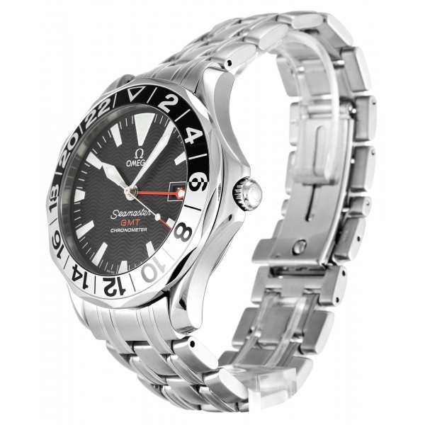 Black Dials Omega Seamaster GMT 2534.50.00 Replica Watches With 41 MM Steel Cases For Men