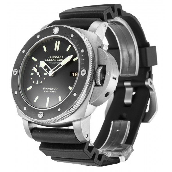 Black Dials Replica Panerai Luminor Submersible PAM00389 Watches With 47 MM Titanium Cases