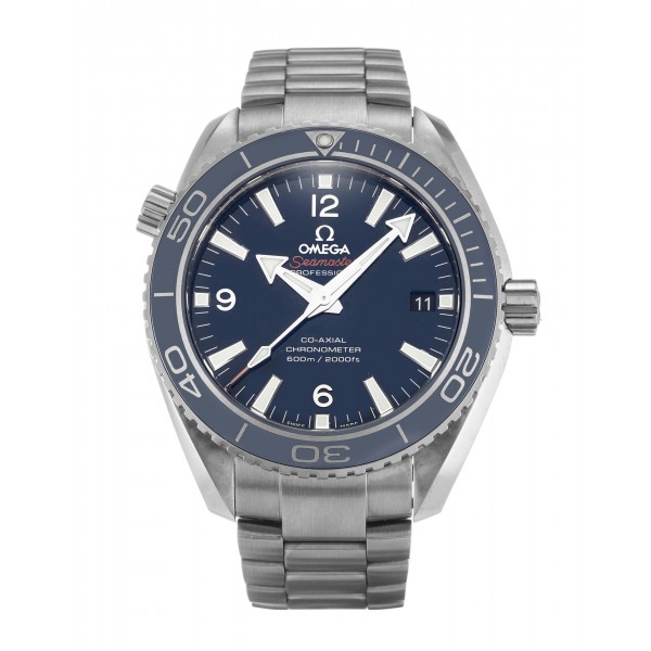 42 MM Blue Dials Omega Planet Ocean 232.90.42.21.03.001 Fake Watches With Titanium Cases For Men