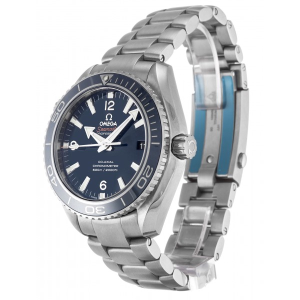 42 MM Blue Dials Omega Planet Ocean 232.90.42.21.03.001 Fake Watches With Titanium Cases For Men