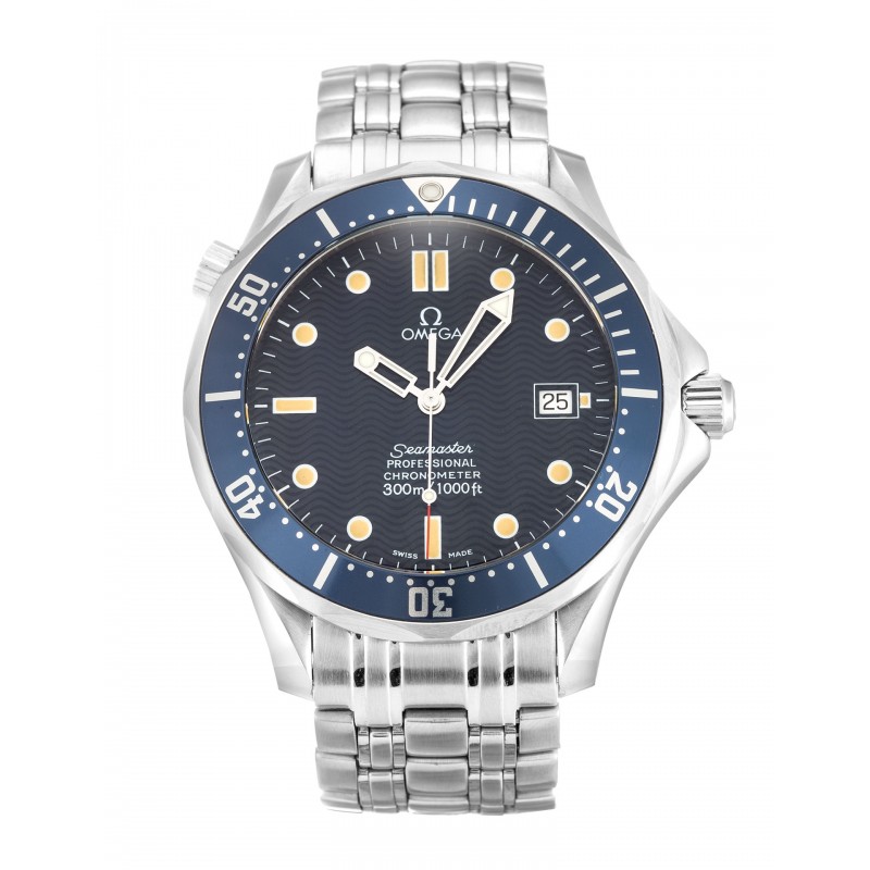 41 MM Blue Dials Omega Seamaster 300m 2531.80.00 Replica Watches With Steel Cases For Men