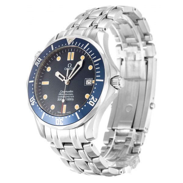 41 MM Blue Dials Omega Seamaster 300m 2531.80.00 Replica Watches With Steel Cases For Men