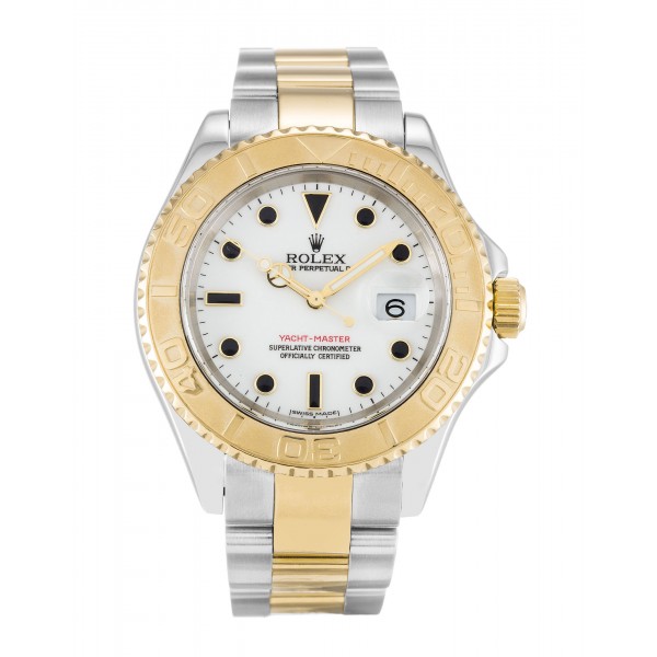 40 MM White Dials Rolex Yacht-Master 16623 Replica Watches With Steel & Gold Cases For Men