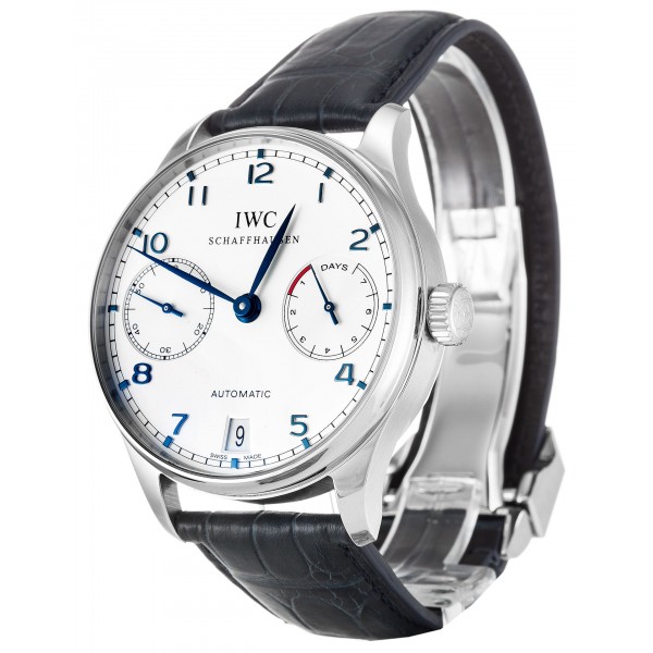 Silver Dials IWC Portuguese Automatic IW500107 Replica Watches With 42.3 MM Steel Cases For Men