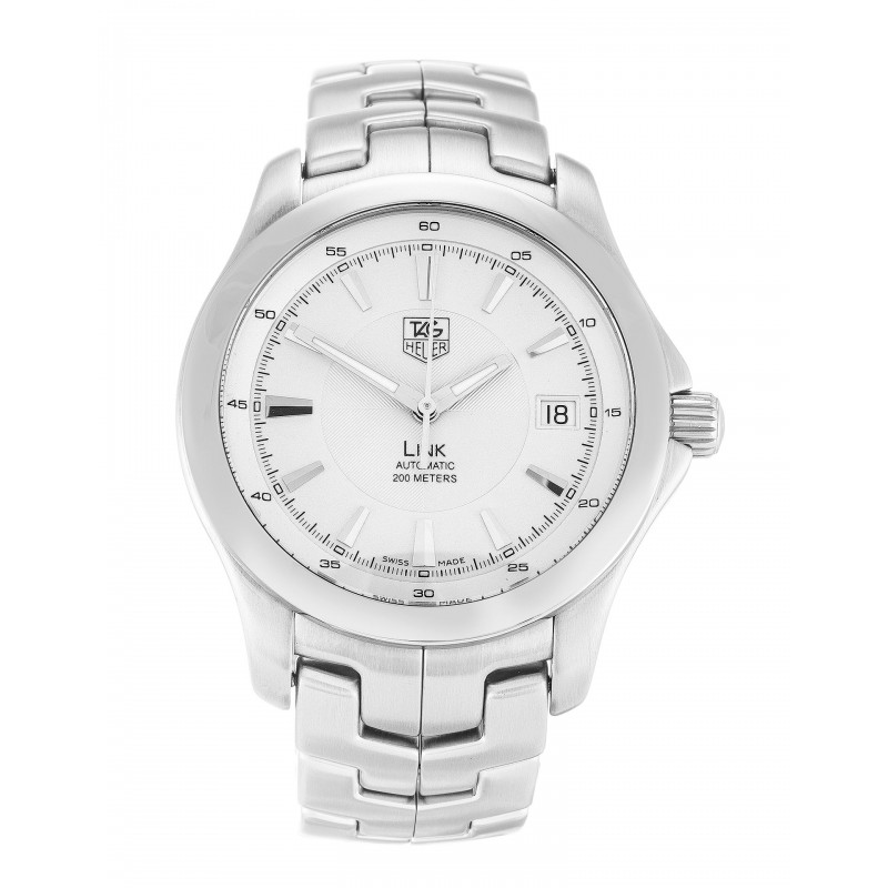 39 MM White Dials Tag Heuer Link WJF2111.BA0570 Replica Watches With Steel Cases For Men