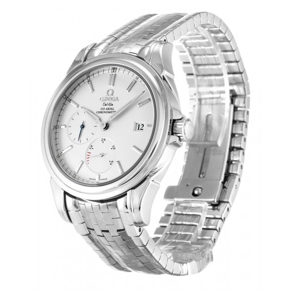 38.7 MM Silver Dials Omega De Ville Co-Axial 4532.31.00 Replica Watches With Steel Cases For Men