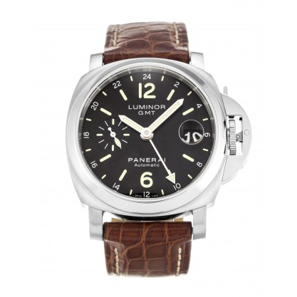 Black Dials Replica Panerai Luminor GMT PAM00244 Watches With 40 MM Steel Cases
