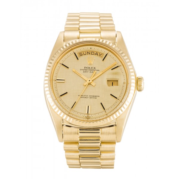 Champagne Dials Rolex Day-Date 1803 Replica Watches With 36 MM Gold Cases