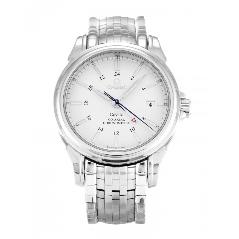 38.7 MM White Dials Omega De Ville Co-Axial 4533.31.00 Men Replica Watches With Steel Cases