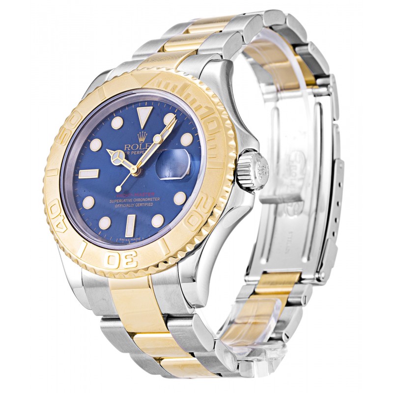 Blue Dials Rolex Yacht-Master 16623 Replica Watches With 40 MM Steel & Gold Cases For Men