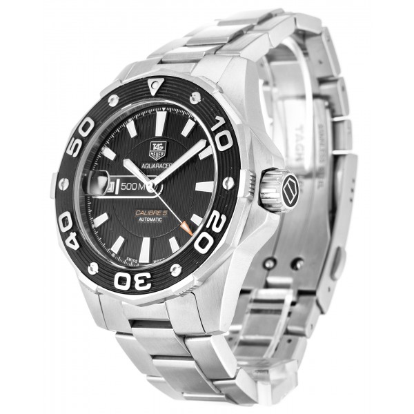 43 MM Black Dials Tag Heuer Aquaracer WAJ2110.BA0870 Men Replica Watches With Steel Cases For Men
