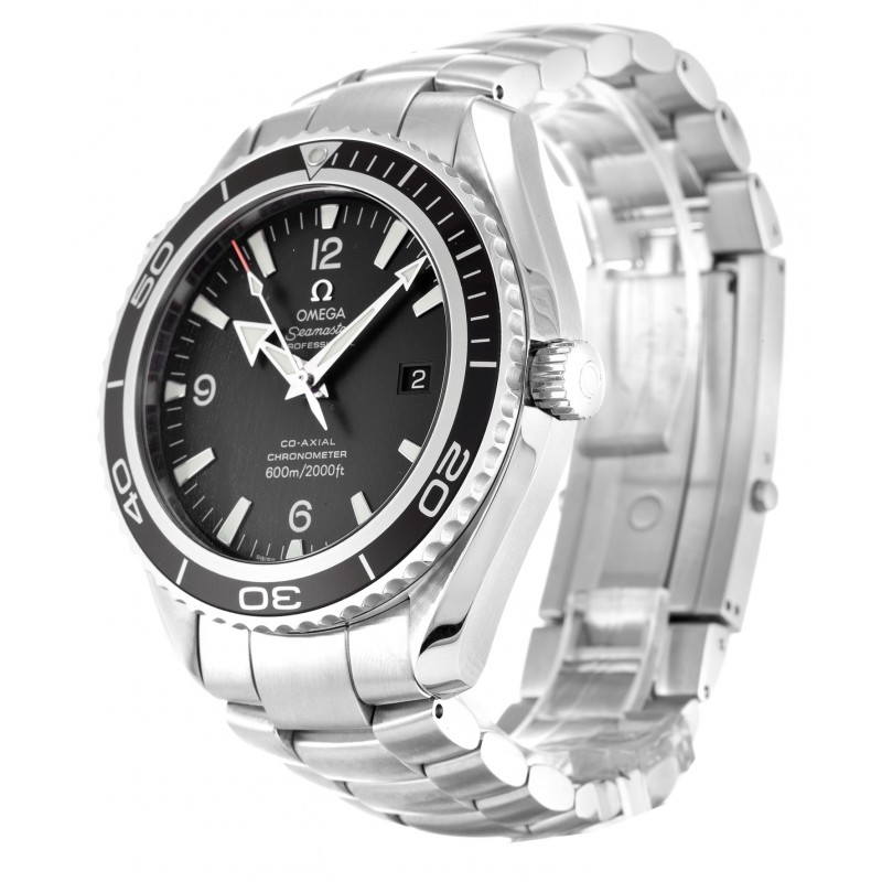 Black Dials Omega Planet Ocean 2200.50.00 Fake Watches With 42.5 MM Steel Cases For Men