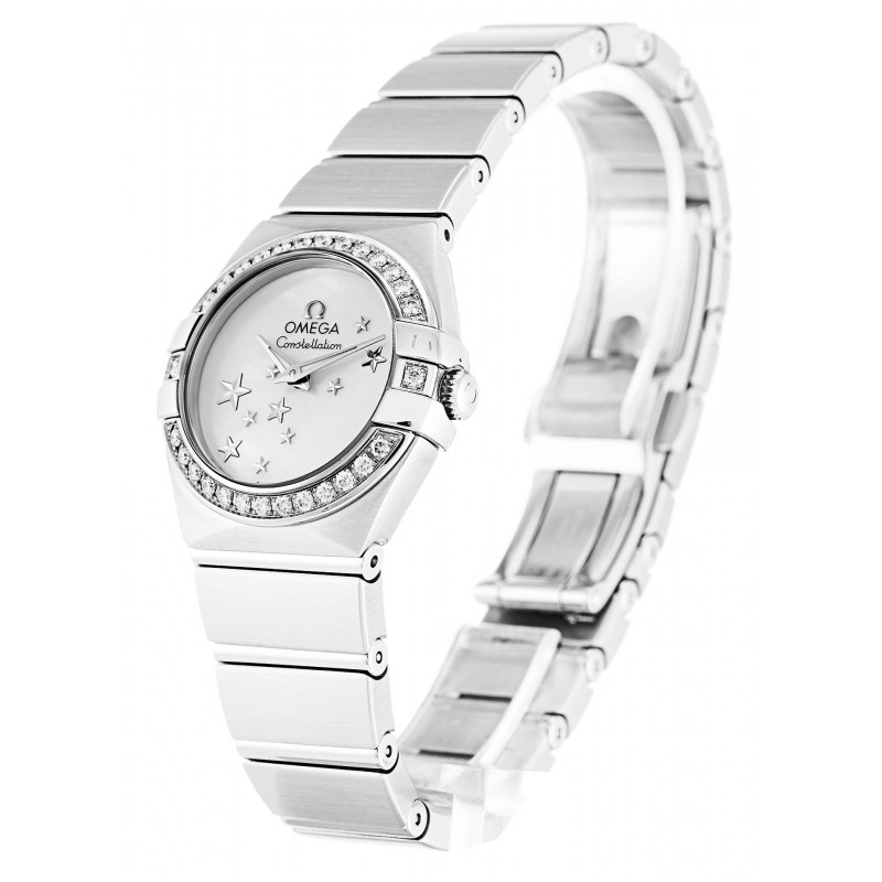 White Mother-Of-Pearl Dials Omega Constellation Ladies 123.15.24.60.05.003 Fake Watcjes For Women