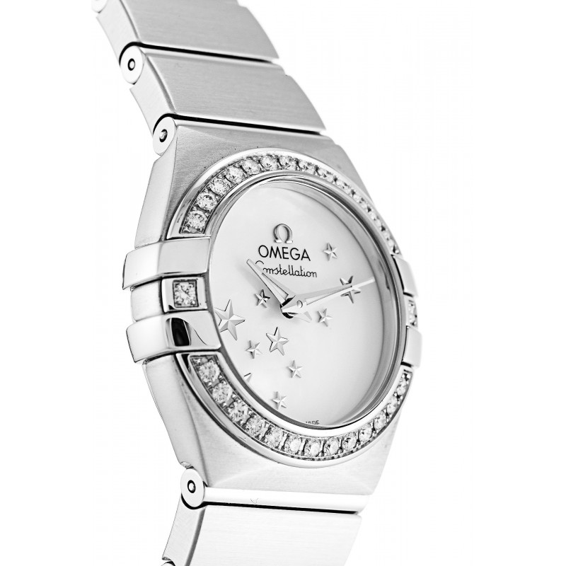 White Mother-Of-Pearl Dials Omega Constellation Ladies 123.15.24.60.05.003 Fake Watcjes For Women