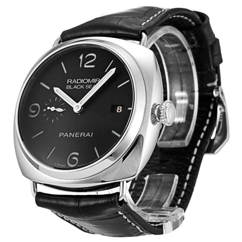 UK 1:1 Wholesale Replica Black Dials Panerai Radiomir Automatic PAM00388 Watches With 45 MM Steel Cases For Men