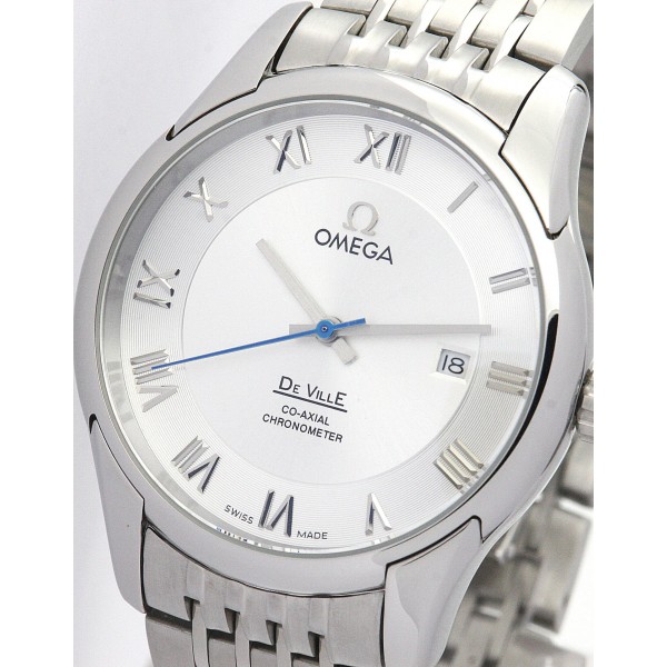 41 MM Silver Dials Omega De Ville Hour Vision Men Replica Watches With Steel Cases