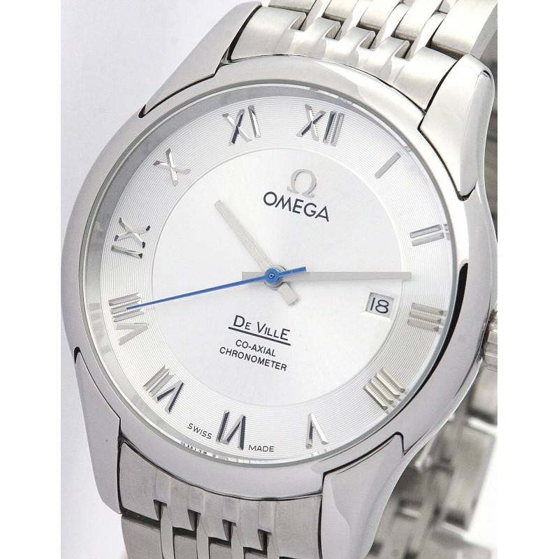 41 MM Silver Dials Omega De Ville Hour Vision Men Replica Watches With Steel Cases