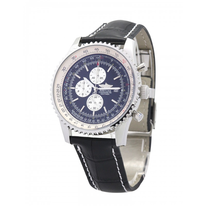 Blue Dials Breitling Navitimer A23322 Replica Watches With 41.8 MM Steel Cases For Men